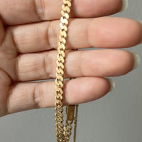 1930 Swedish Vintage Gold Curb Link Bracelet 18k Gold – 8 Inch Length