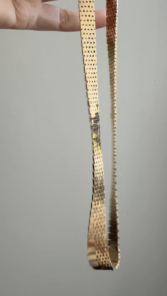 14k gold vintage cleopatra necklace