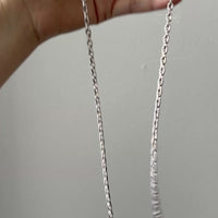 Sterling Silver Long Length Biker Link Chain Necklace 4.3mm - 31.6 inch length