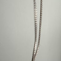 Chunky Vintage Box Chain Necklace in 835 Silver – 23.75 Inch Length