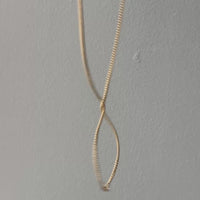Forever curb link necklace - Vintage Swedish 18k gold chain - Excellent long 24 inch length