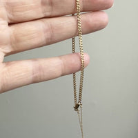 Silky Slender Vintage Swedish 18k Gold Curb Link Bracelet – 7.5 Inch Length