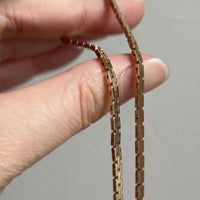 1960s era Graduated Star Link Necklace in 18k gold - 18 inch length