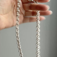 YUM! Chubby Sterling Silver Cable Chain Necklace - 19.8 inch length