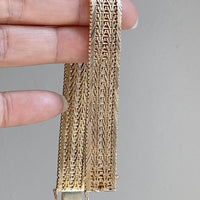 Phenomenal Danish link bracelet in 14k solid gold - by Jørn Arne Backhausen - 6.75 inch length