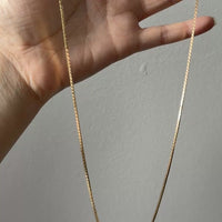 Peace Dove Link - Vintage 18k Gold Necklace - 24 inch length