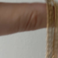 18k Gold Pressed Curb Link Watch chain Necklace Setup with Large Bolt clasps - 20.2 inch total length