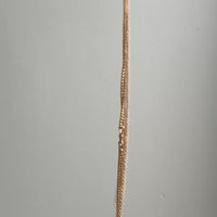 Victorian Era Antique 18k Gold Longuard Belcher Link Chain with Slider & Dog Clip - 33 inch doubled necklace length