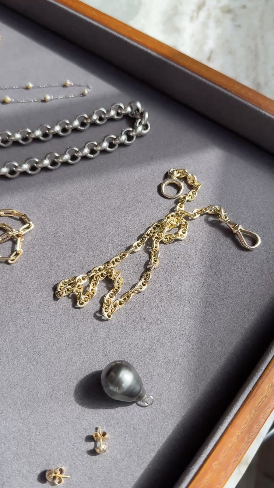 Mariner Link 18k Gold Watch Chain Necklace - 15.5 inch length