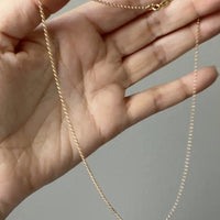 18k Gold Vintage Rolo Chain Necklace – 15.75 Inch length