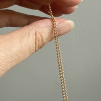 Italian vintage 18k gold rolo link necklace by Balestra - 17 inch length