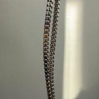 Vintage Italian Sterling Silver Curb Link Chain Necklace by Balestra – 20.25 Inch Length