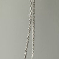 Sterling Silver Biker Link Chain Necklace - 23.6 inch length
