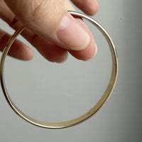 SOLID! 30 gram Vintage 14k Gold Bangle Bracelet – 8 Inch Interior Circumference
