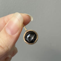 Vintage Scandi 18k gold Star Sapphire Pendant