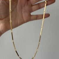 1979 Signed Swedish Vintage Bar Link Necklace 18k Gold, 29 gram – 20.5 Inch Length