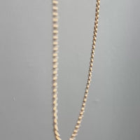 1986 - Vintage 18k Gold Long Length Rolo Link Necklace -  34.7 inch length