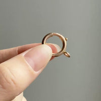10k Gold Bolt Ring Pendant / Clasp / Charm Holder – 16.6 mm Diameter
