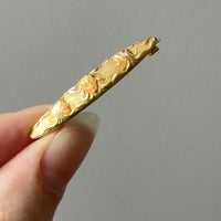 Gold brooch art nouveau era