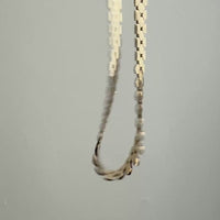 SPECIAL! Vintage Hexagon Link Necklace in 14k gold - 15.75 inch length