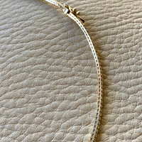 Vintage Danish 14k gold Geneva link necklace variation 15.75 inch length