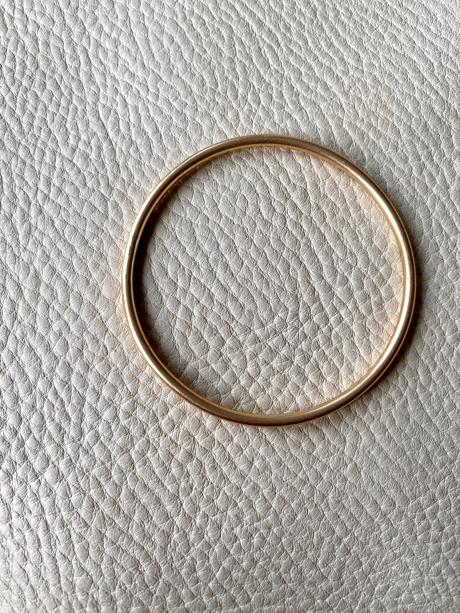 Scandinavian vintage 14k Gold tubular bangle