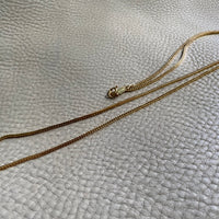 18k gold 31 inch long foxtail link necklace vintage italian unoerre