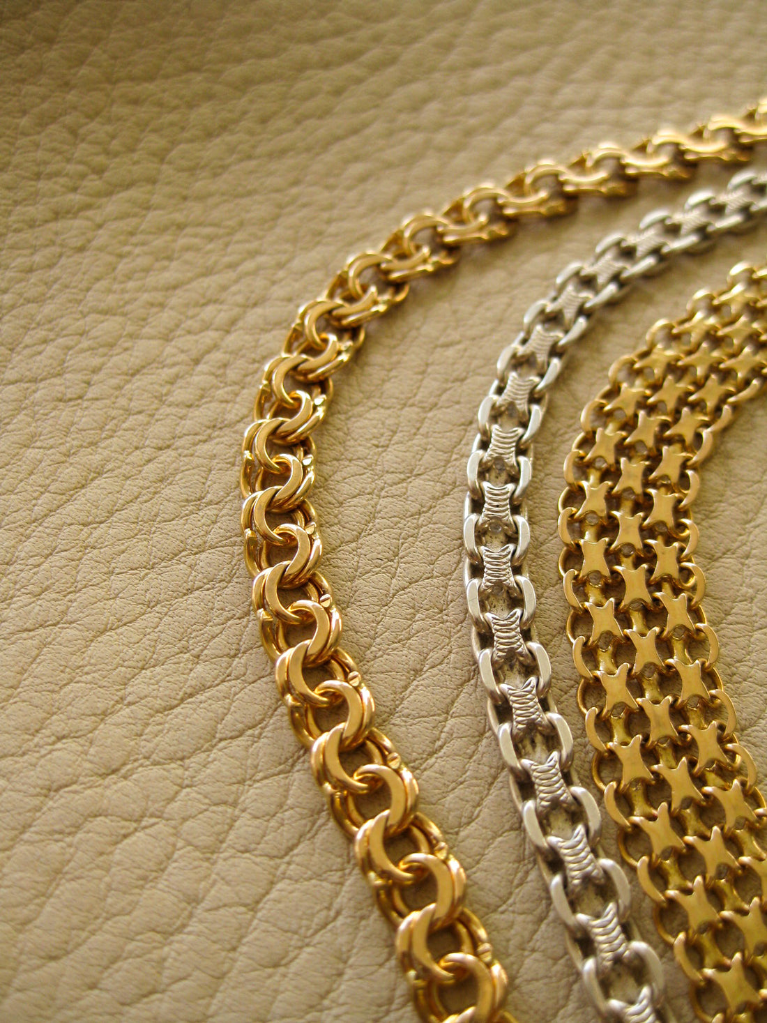 Beautiful 18k double-link solid gold bracelet - Stockholm, Sweden