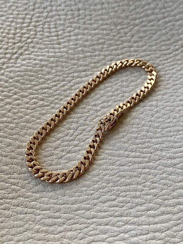 1962 swedish vintage 18k gold link bracelet size 7.25