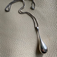 1973 Sterling Silver droplet pendant necklace - Falköping, Sweden