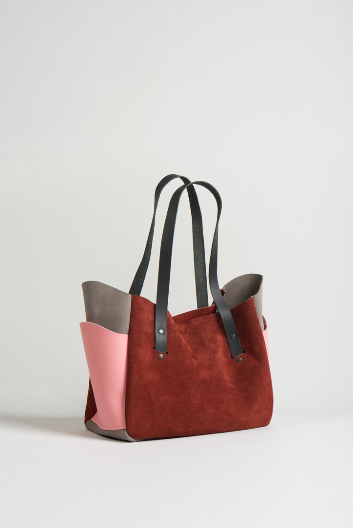 Design your own CUSTOM colorway with Jill - Brev carryall leather bag