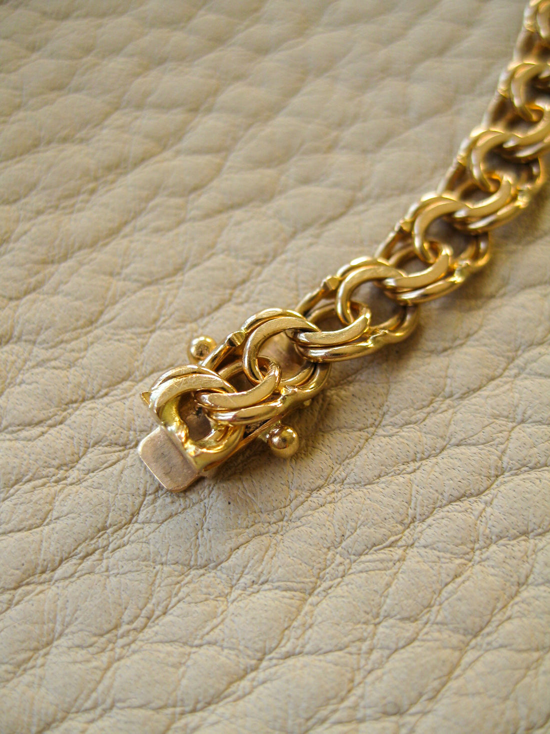 Beautiful 18k double-link solid gold bracelet - Stockholm, Sweden