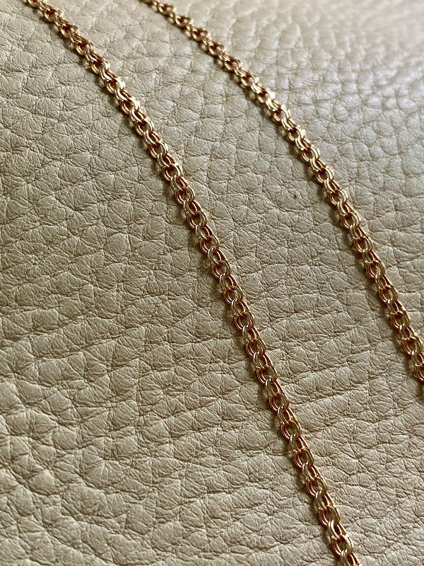 Vintage Double-link necklace - Solid 18k gold - Karlshamn, Sweden