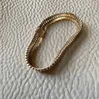 14k gold danish vintage geneva link bracelet made by Aage Albing 1969-1989