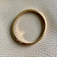 18k gold vintage swedish hinged bangle bracelet