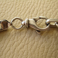 44g Heavy cable link bracelet in solid sterling silver