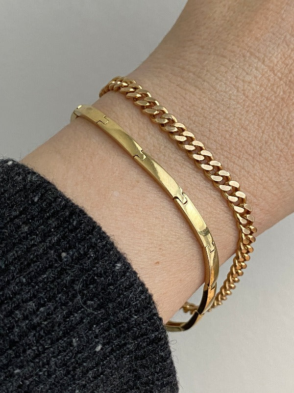 1962 swedish vintage 18k gold link bracelet size 7.25