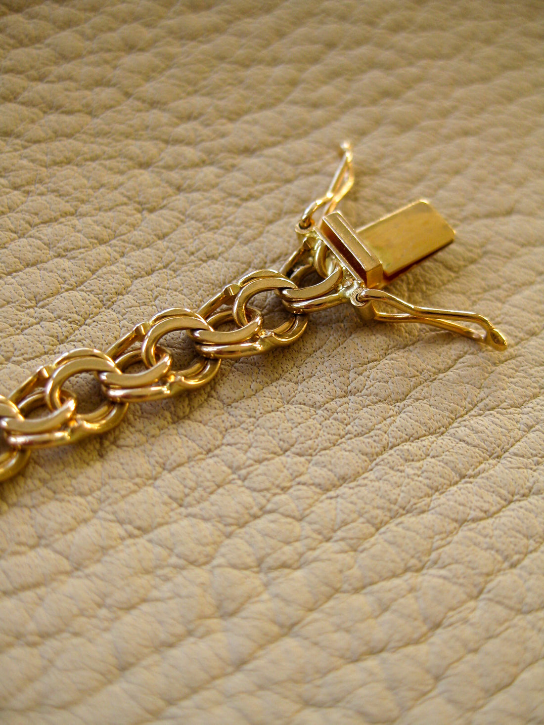 Beautiful 18k double-link solid gold bracelet - Stockholm, Sweden
