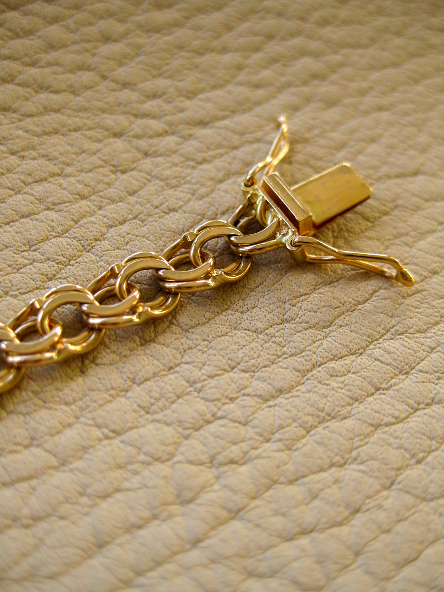 Beautiful 18k double-link solid gold bracelet - Stockholm, Sweden