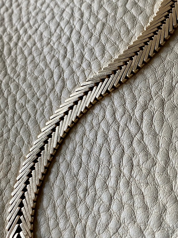 14k gold danish geneva link bracelet made by Aage Albing 1969-1989