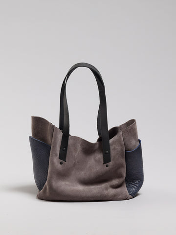 Brev MEDIUM carryall - Gray & Indigo