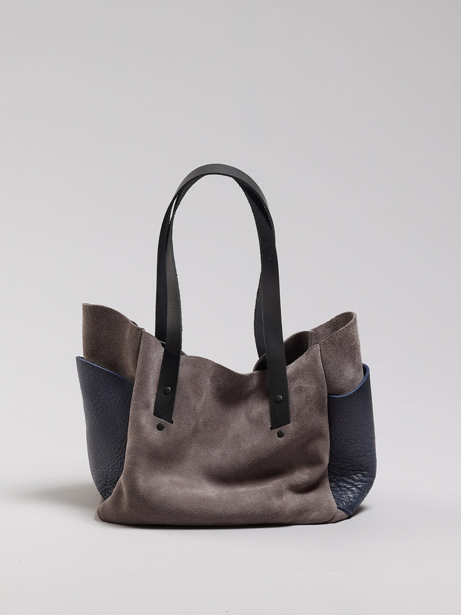 Brev MEDIUM carryall - Gray & Indigo