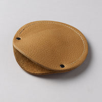 Cashew leather circular cable case