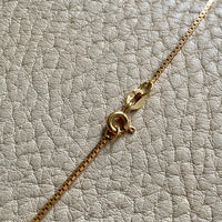 Vintage Italian box link gold chain necklace - 16inches of 18k gold