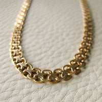 15.9g Swedish gold necklace - Graduated x-link solid 18k gold - 1960