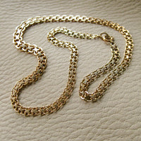 15.9g Swedish gold necklace - Graduated x-link solid 18k gold - 1960