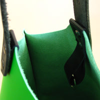 Wedge bag - Fresh lime leather