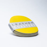 Leather Coasters - 6 coaster set