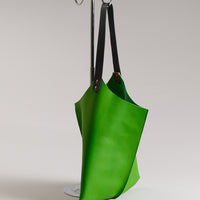 Wedge bag - Fresh lime leather