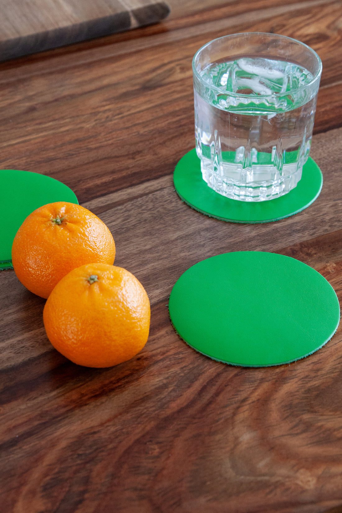 Leather Coasters - 6 coaster set